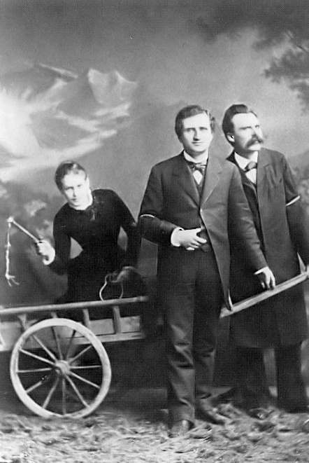 Lou Salomé Paul Rée e Friedrich Nietzsche nel 1882
