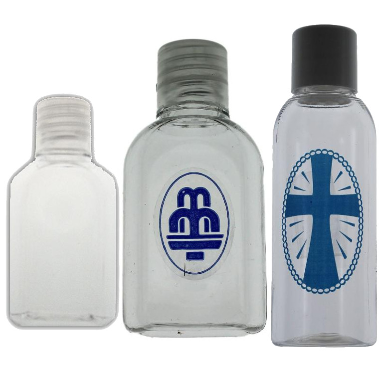 Alcuni esemplari di bottigliette per l'acqua benedetta in…