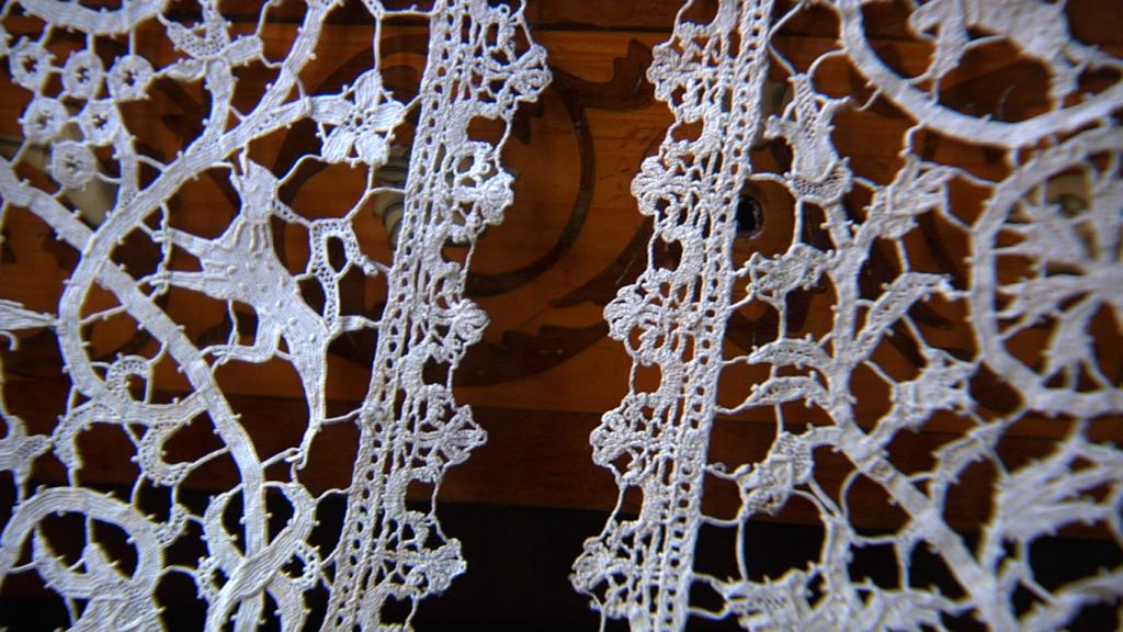Particolare di un merletto del XVII secolo (Burano, Museo…