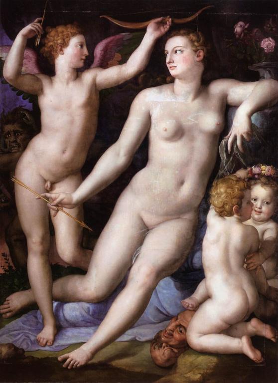 Agnolo Bronzino (1503-1572), Venere Cupido e l'Invidia …