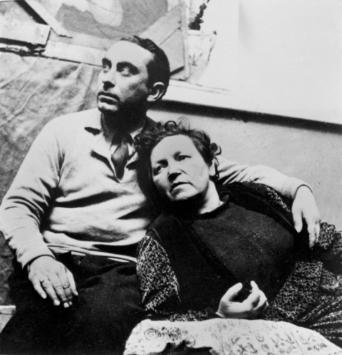 Antonietta Raphaël e Mario Mafai nel 1935 nello studio di…
