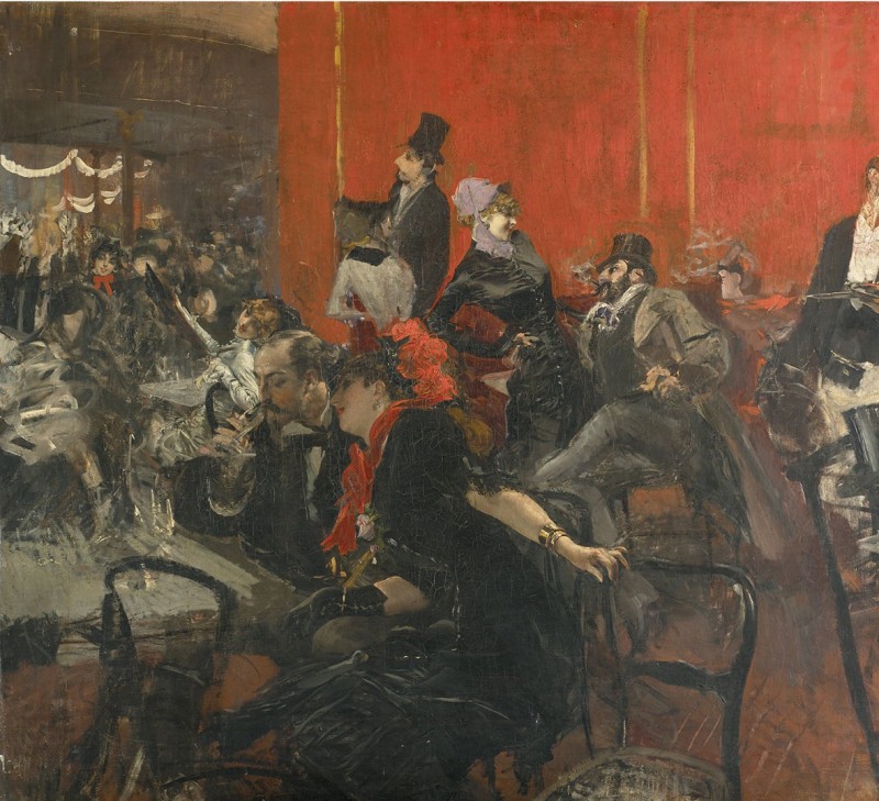 Giovanni Boldini, Scène de fête au Moulin-Rouge (1889 ca…