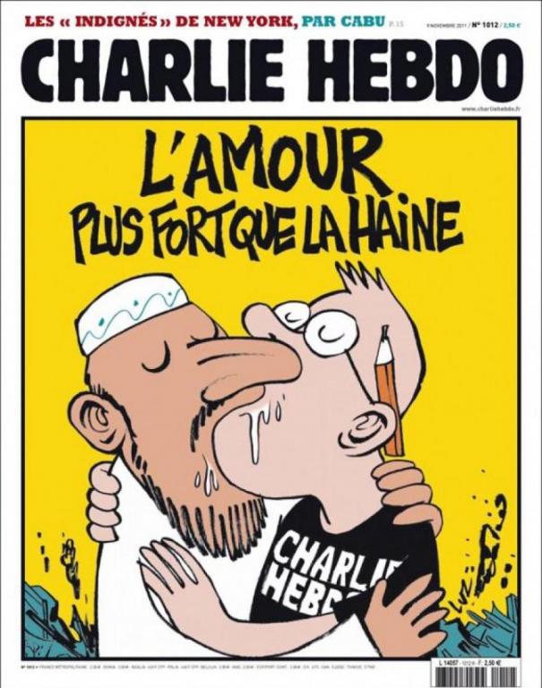Charlie Hedbo: l'amore è più forte dell'odio.