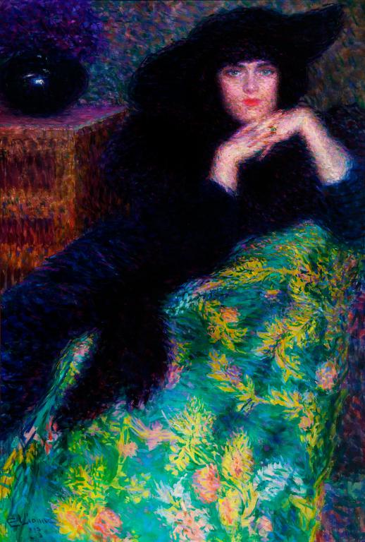 Enrico Lionne, Violette, 1913, olio su tela (www…