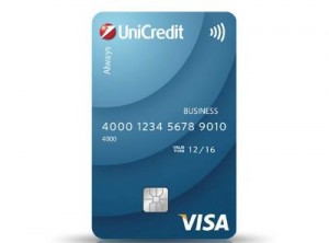 Una carta MyPay di Unicredit e Visa Europe.