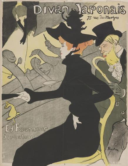 Henri Toulouse-Lautrec, Divan Japonais (1893, litografia a…