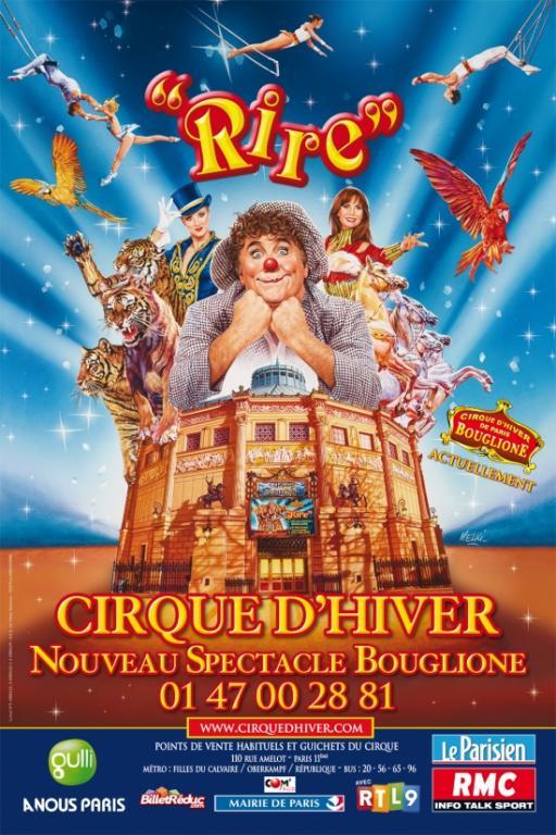 La locandina dello spettacolo "Rire" al Cirque d'Hiver di…