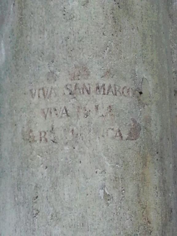 Viva San Marco - Viva la Repubblica graffito del 1848.,…