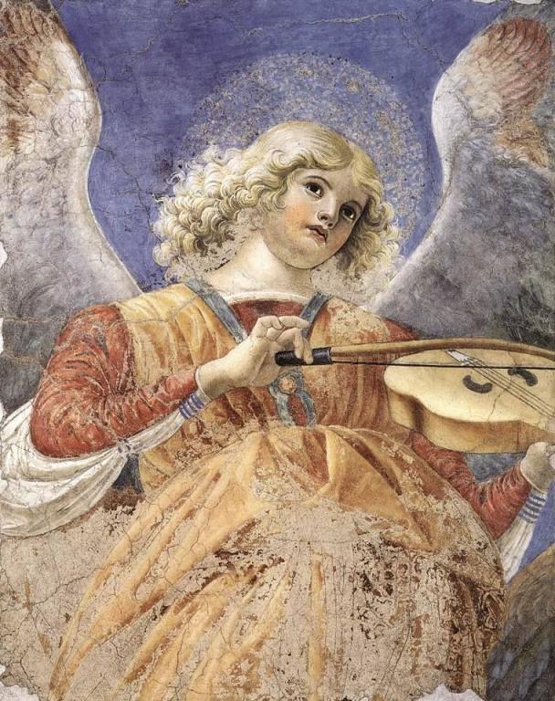 Un angelo musicista (fonte: pinterest.fr).