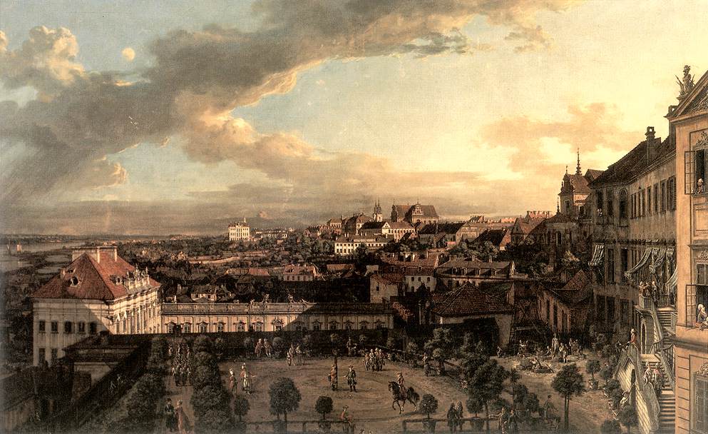 Bernardo Bellotto, Varsavia dal Palazzo Reale (1773; fonte: wga.hu).