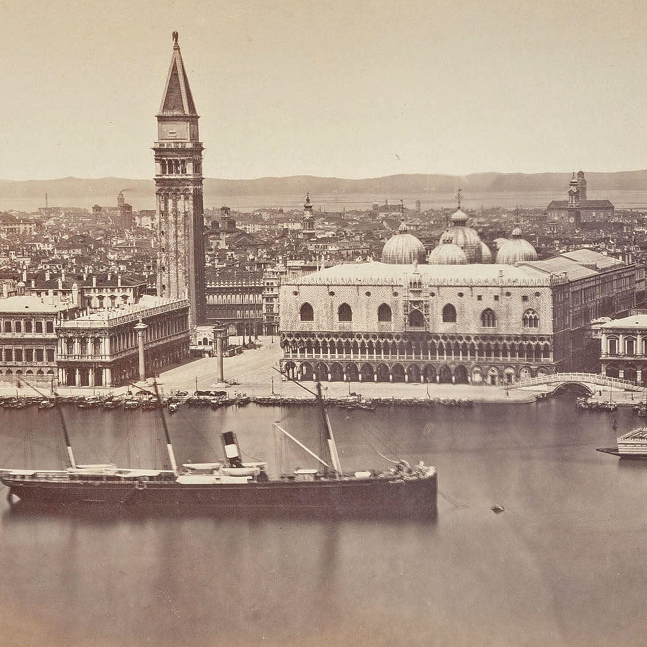 Panorama di Venezia 1870 (dettaglio, fonte Wikimedia).