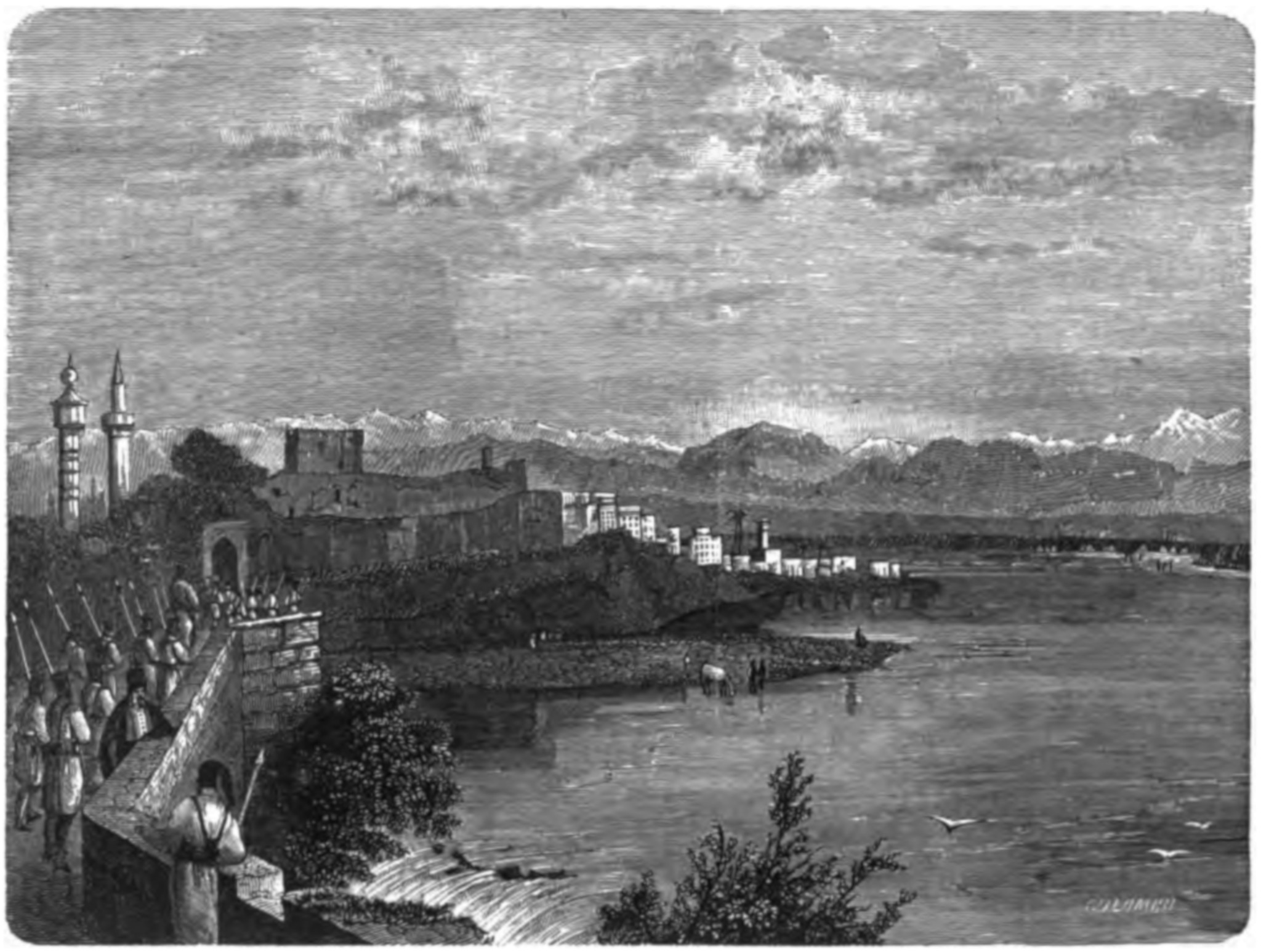 Adana, la moderna capitale di Cilicia (illustrazione da L Armeno-Veneto, 1893).