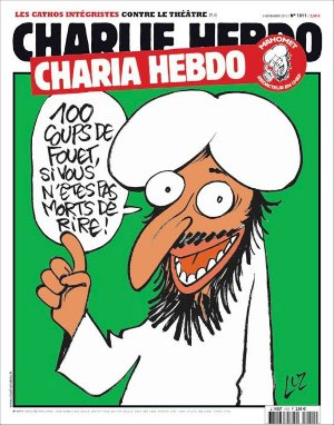 Una copertina di Charlie Hebdo