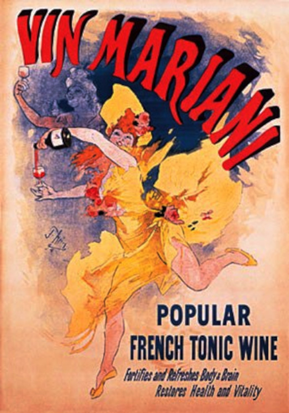 Pubblicità del Vin Marini (litografia di Jules Chéret, 1894; fonte: en.wikipedia.org).