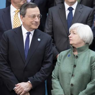 Il segretario al Tesoro degli Stati Uniti Janet Yellen, qui Mario Draghi, è la unica donna che ha presieduto la Federal Reserve nei suoi oltre cento anni di storia (fonte: businessinsider.com).