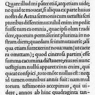 La nascita del punto e virgola (Pietro Bembo, De Aetna, Manuzio, Venezia 1496).
